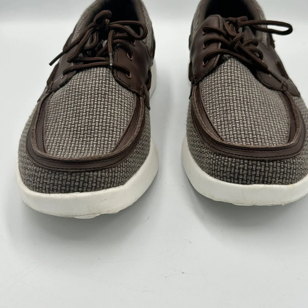 Orthocomfoot Boat Shoes Mens EU 48 US 13.5 Brown Orthopedic Loafers Casual Walk